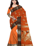 Pradip Fabrics Ethnic Women's Tant Cotton Silk Maroon color Saree