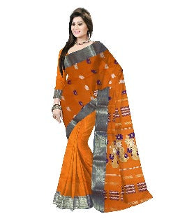 Pradip Fabrics Ethnic Women's Tant Cotton  Saree