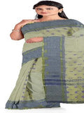 Pradip Fabrics Ethnic Women's Tussar Silk Off White Color Saree