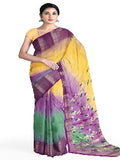Pradip Fabrics Woven Tant Silk Blend Saree