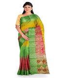 Pradip Fabrics Woven Tant Silk Blend Saree