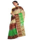Pradip Fabrics Woven Tant Silk Blend Saree