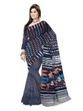 Pradip Fabrics Ethnic Women's Tant jamdani  Black Color Saree