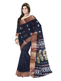 Pradip Fabrics Ethnic Women's Tant Cotton Black color Saree