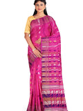 Pradip Fabrics Ethnic Women's Tant Jamdani Pink Color Saree
