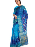 Pradip Fabrics Woven Tant Silk Blend Saree