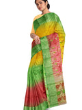 Pradip Fabrics Woven Tant Silk Blend Saree