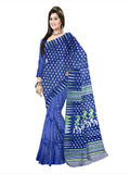 Pradip Fabrics Ethnic Women's Tant jamdani Navy Blue Color Saree