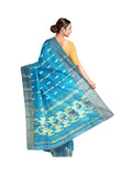 Pradip Fabrics Sky Blue color Tant Cotton Blend Saree
