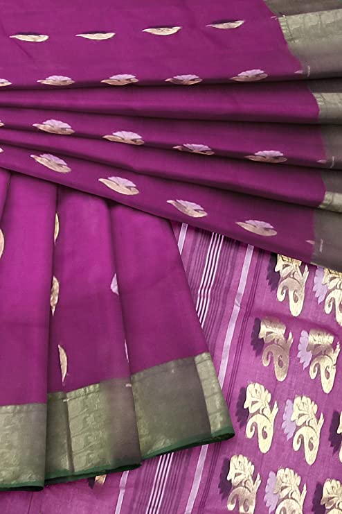 Pradip Fabrics Woven Tant Cotton Saree