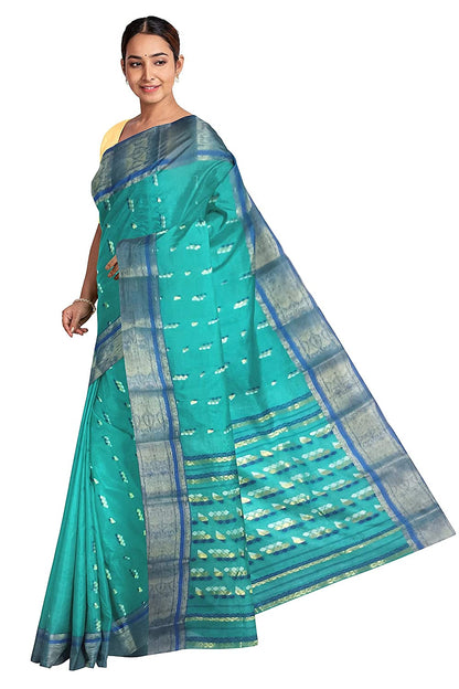 Pradip Fabrics Woven Tant Cotton Blend Saree