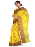 Pradip Fabrics Yellow Color Tant Silk Blend Saree