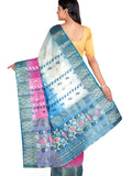 Pradip Fabrics Woven Tant Silk Blend Saree