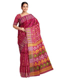 Pradip Fabrics Ethnic Women's Tant Jamdani Maroon Color Saree