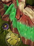 Pradip Fabrics Woven Tant Silk Blend Saree