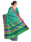 Pradip Fabrics Ethnic Women's Tant Jamdani Jade Green Color Saree