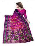 Pradip Fabrics Ethnic Women's Tant Silk Saree