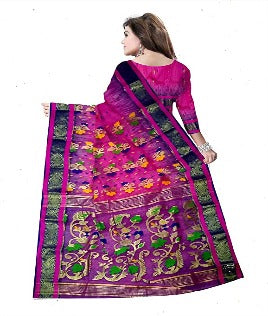 Pradip Fabrics Ethnic Women's Tant Silk Saree