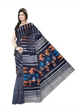 Pradip Fabrics Ethnic Women's Tant jamdani  Black Color Saree