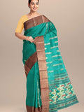 Pradip Fabrics Aqua color Tant Silk Blend Saree