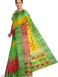 Pradip Fabrics Woven Tant Silk Blend Saree