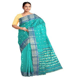 Pradip Fabrics Woven Tant Cotton Blend Saree