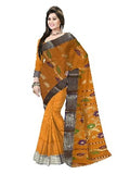 Pradip Fabrics Ethnic Women's Tant Cotton Yellow color Saree