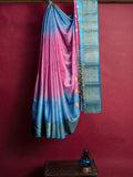 Pradip Fabrics Woven Tant Silk Blend Saree