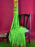 Pradip Fabrics Ethnic Women's Tant Jamdani Green Color Saree
