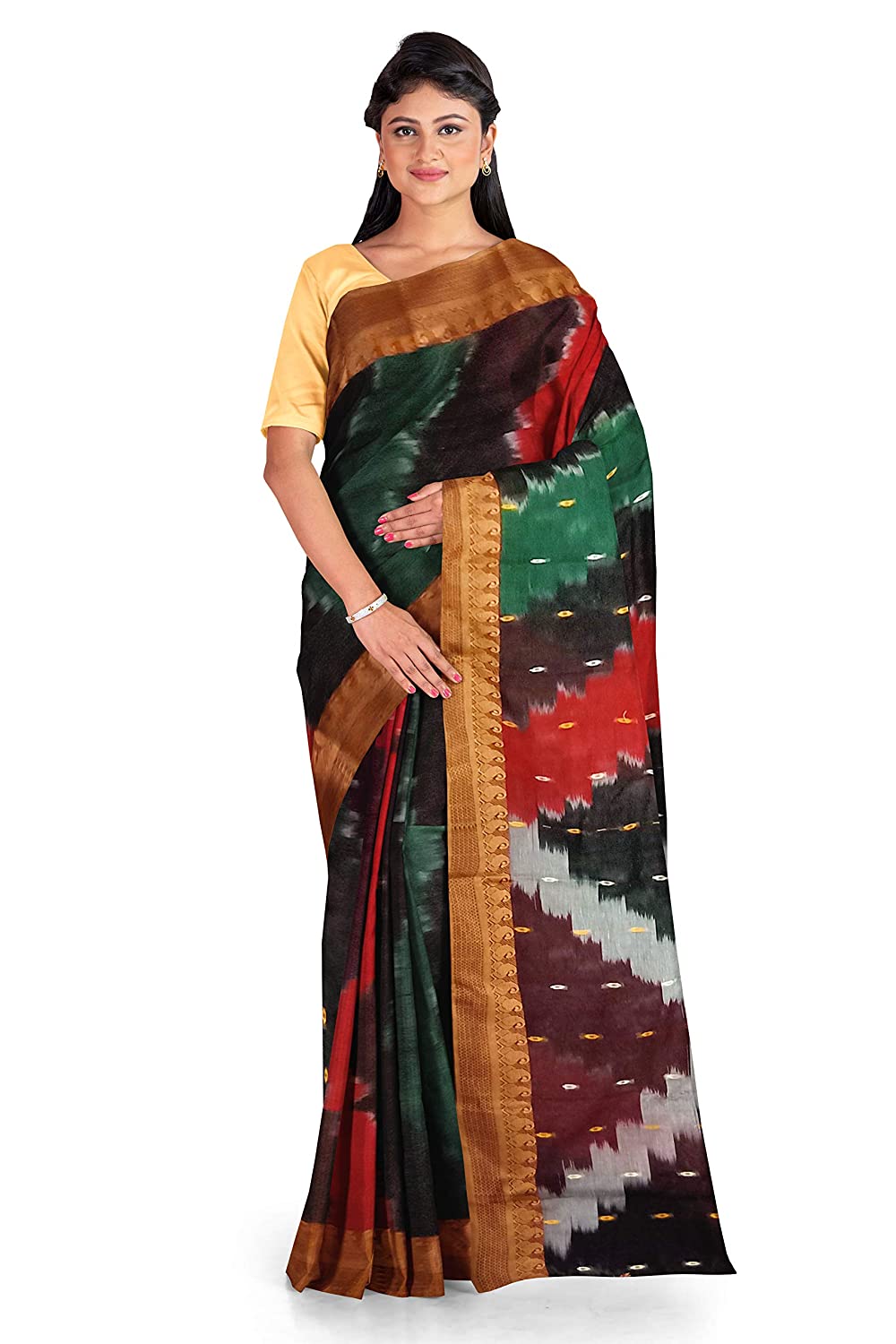 Pradip Fabrics Ethnic Women's and Girl's Multicolor Baluchri saree