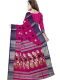 Pradip Fabrics Ethnic Women's Tant Cotton Pink Color Saree