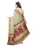Pradip Fabrics Ethnic Women's Tant Silk Off White Color Jamdani Saree
