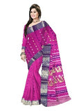 Pradip Fabrics Ethnic Women's Tant Cotton Pink Color Saree