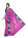 Pradip Fabrics Ethnic Women's Tant Cotton Pink color Saree