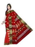 Pradip Fabrics Ethnic Women's Tant Cotton Maroon Color Saree