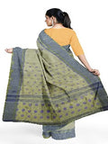 Pradip Fabrics Ethnic Women's Tussar Silk Off White Color Saree