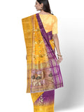 Pradip Fabrics Yellow and Purple Color Tant Silk Blend Saree
