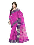 Pradip Fabrics Ethnic Women's Tant Cotton Pink color Saree