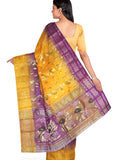 Pradip Fabrics Yellow and Purple Color Tant Silk Blend Saree