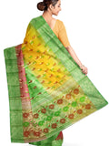 Pradip Fabrics Woven Tant Silk Blend Saree