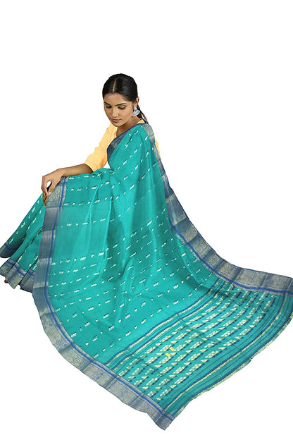 Pradip Fabrics Woven Tant Cotton Blend Saree