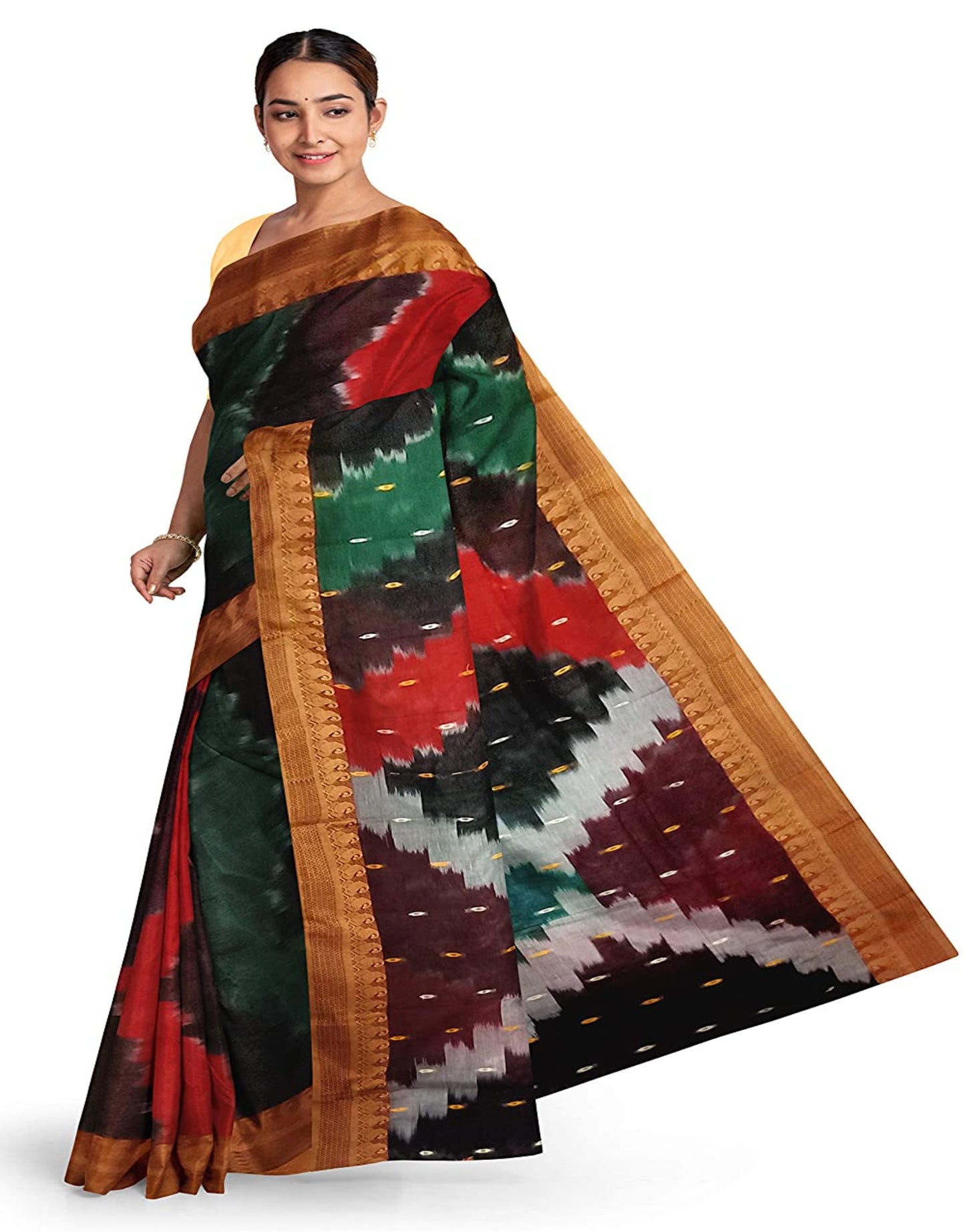 Pradip Fabrics Ethnic Women's and Girl's Multicolor Baluchri saree