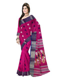 Pradip Fabrics Ethnic Women's Tant Cotton Pink Color Saree