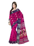 Pradip Fabrics Ethnic Women's Tant Cotton Pink Color Saree