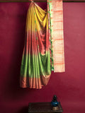 Pradip Fabrics Woven Tant Silk Blend Saree