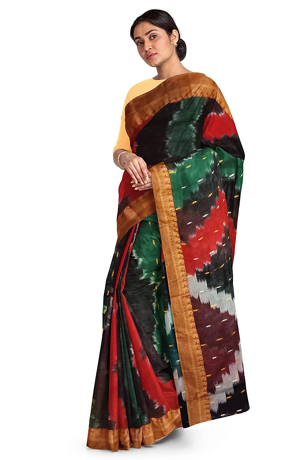 Pradip Fabrics Ethnic Women's and Girl's Multicolor Baluchri saree