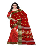 Pradip Fabrics Ethnic Women's Tant Cotton Maroon Color Saree