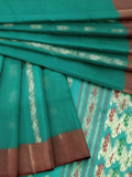 Pradip Fabrics Aqua color Tant Silk Blend Saree