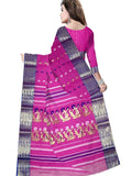 Pradip Fabrics Ethnic Women's Tant Cotton Pink Color Saree