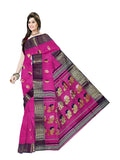 Pradip Fabrics Ethnic Women's Tant Cotton Pink Color Saree